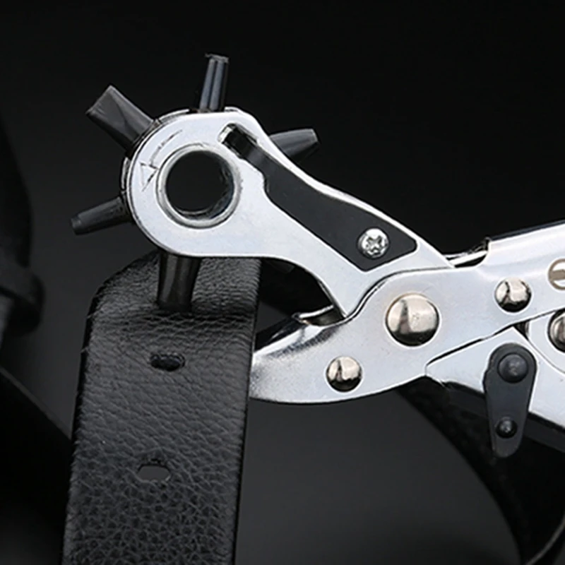 Сверхмощный кожаный ремень дырокол плоскогубцы для ушей револьверная швейная