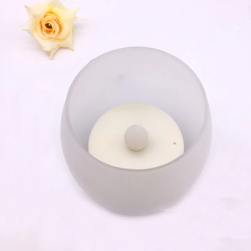 Remote Control LED Tealight Candle Frosted Glass Holder Color Changing Battery Operated for Christmas | Дом и сад