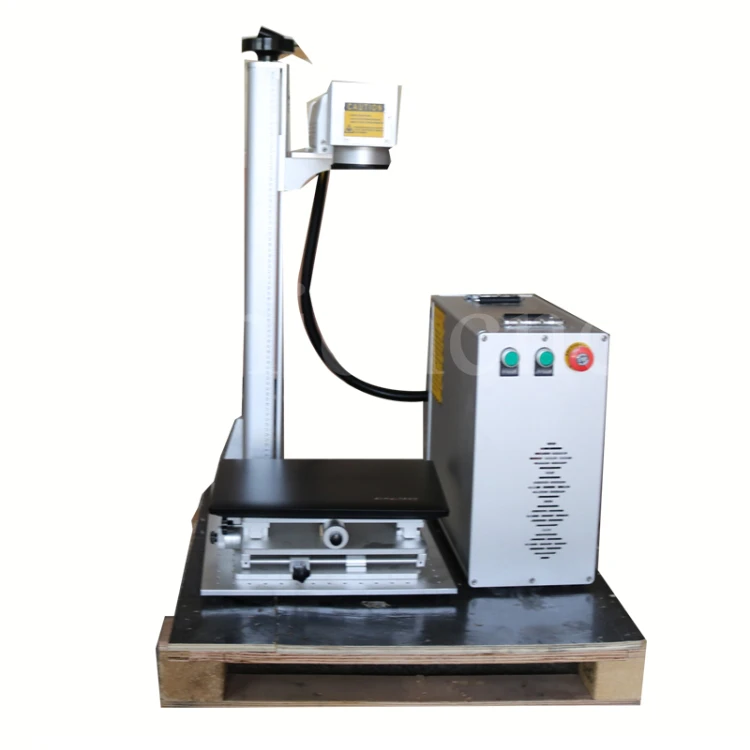 Горячая продажа портативный мини оптоволоконный лазерный станок маркировочная