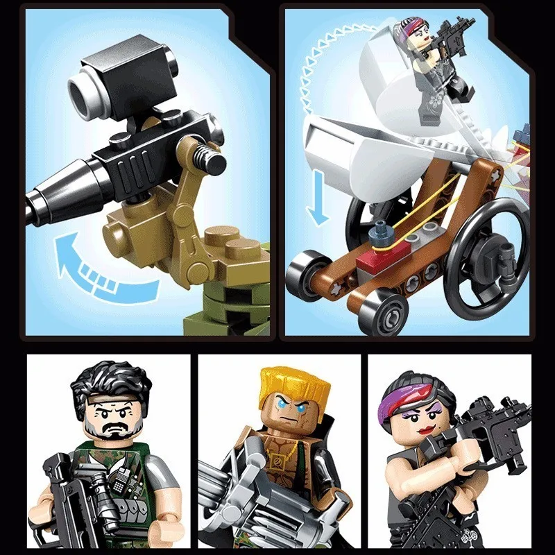 11694 384 шт. SWAT в стиле милитари черного золота план Commando штурмовые отряды бак Building