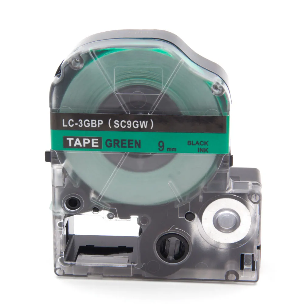 Absonic 9 мм SC9GW LC-3GBP Кассетная Лента Замена для EPSON LW-300 LW-400 LW-500 LW-600P LM-700 LW-900P |