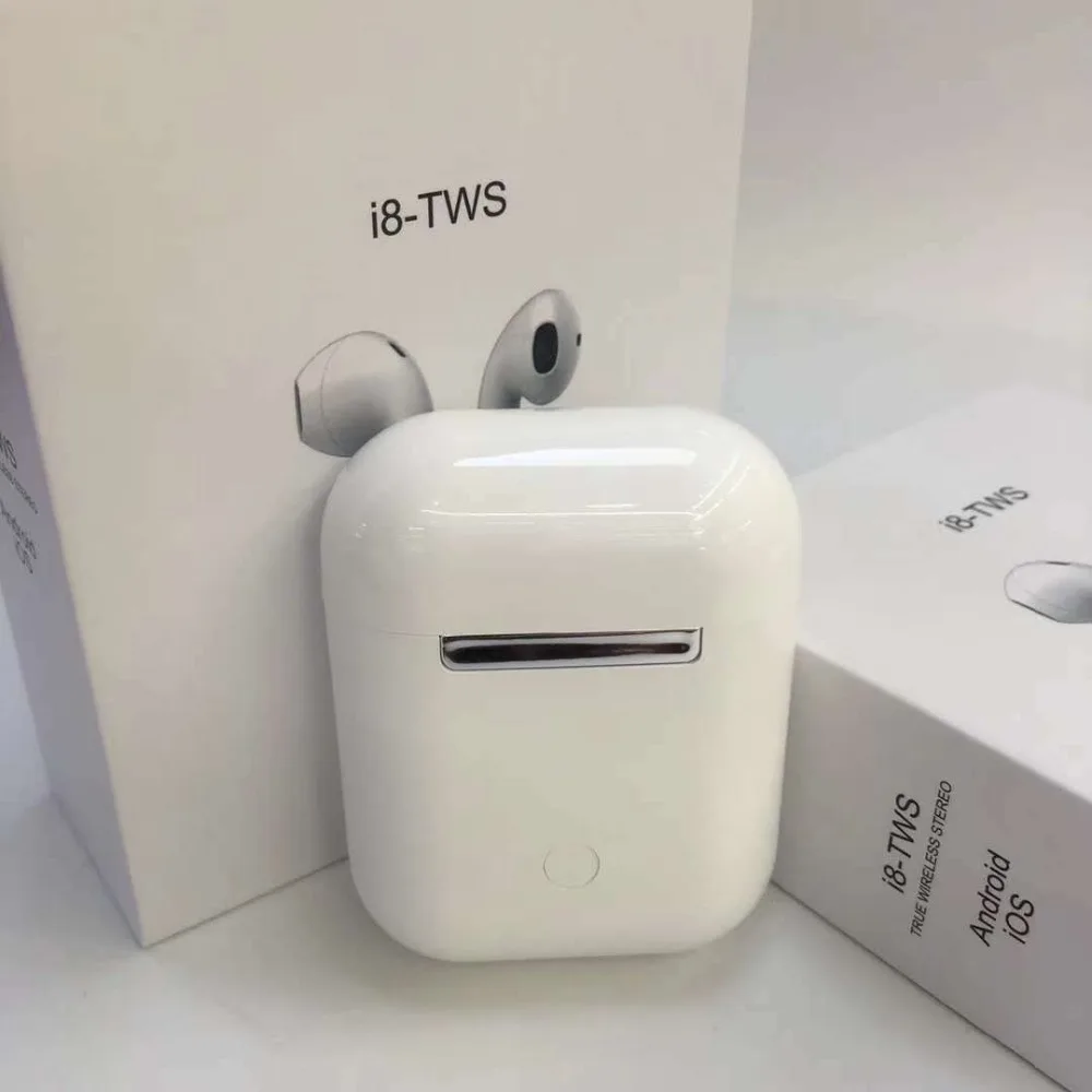 Беспроводные мини наушники вкладыши I8 TWS Bluetooth 4 2 двусторонние стерео музыкальное
