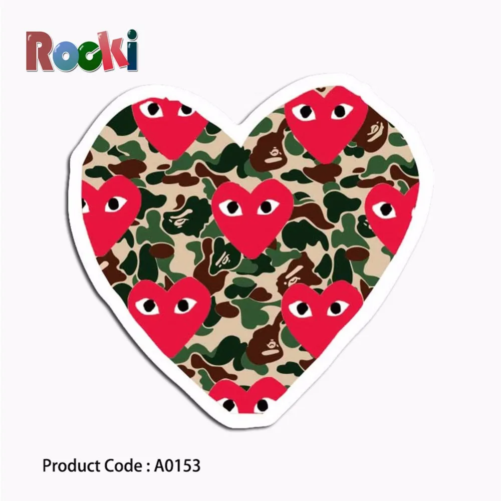 A0153 наклейки Бао Лин модные логотип тенденция сердце водонепроницаемый чемодан