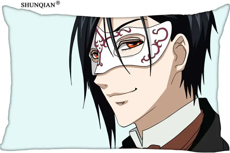 

Custom Zippered Rectangle kuroshitsuji sebastian Pillow Case (Two sides) High Quality Home Textile Pillow cover