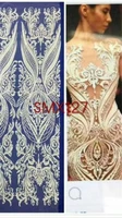 2018 high quality african bridal ivory lace french white lace fabric for wedding embroidery african lace fabric 5 yardlot