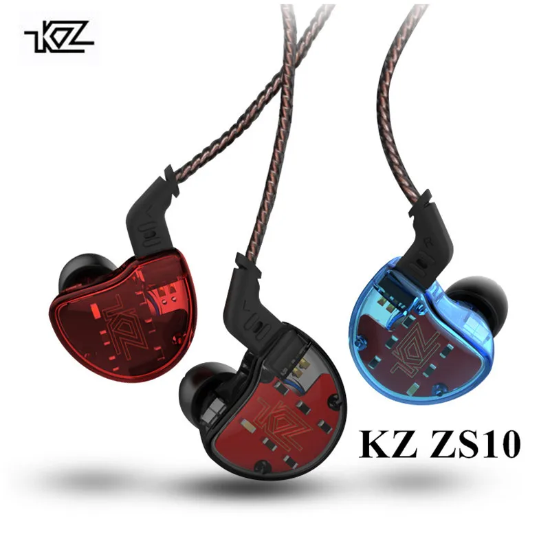 KZ ZS10 ES4 наушники 4BA 1BA с 1DD Dynamic Hybrid в ухо наушник спортивные 5 привод гарнитура