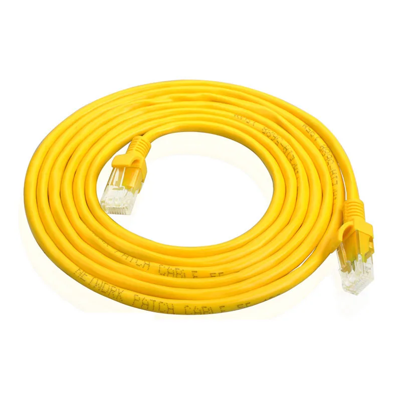 1M 2M 3M pure cooper jumper wire internet lan cable high speed patch cord UTP Cat 5e with RJ 45 connector for ADSL |