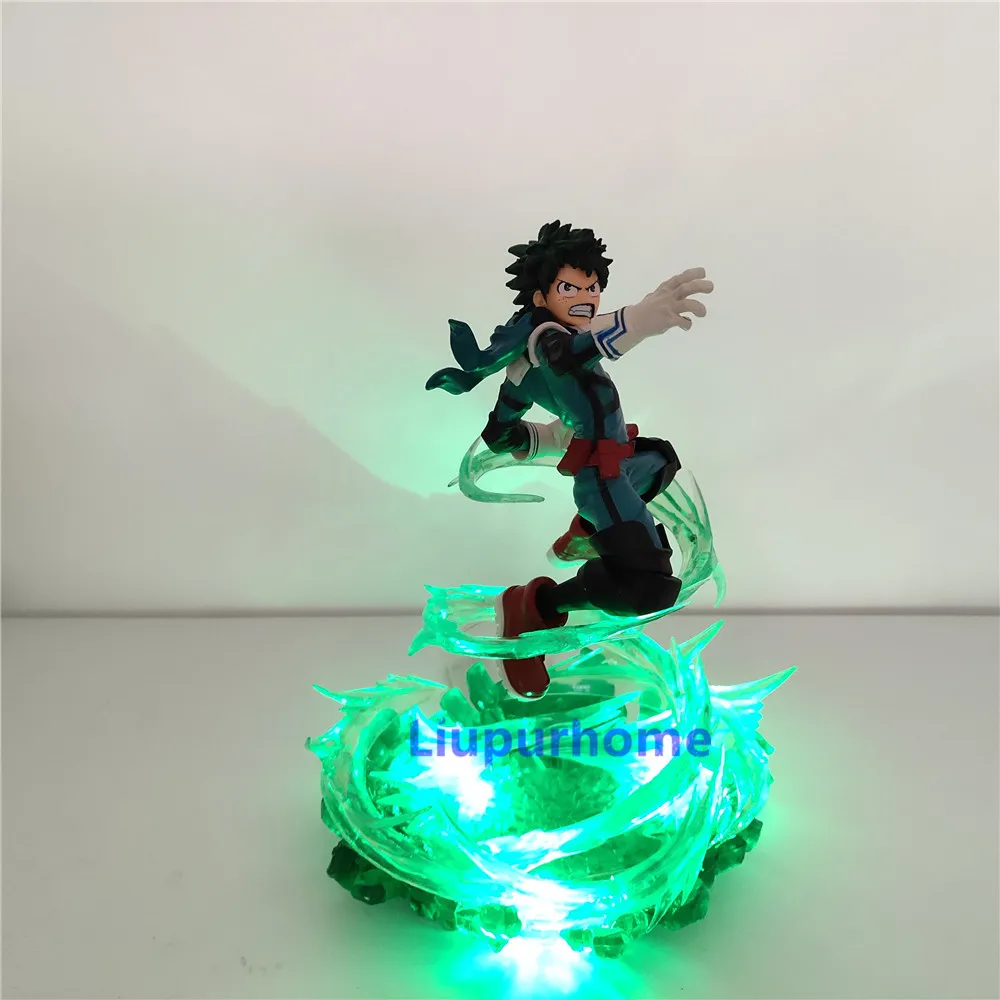 Синий Boku без герой Lampara Bakugou Katsuki VS haku светодиодный ночной Светильник мой герой "сделай сам" Битва сцена настольная лампа - Испускаемый цвет: Синий