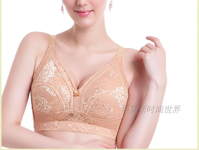 Бюстгальтер пуш-ап без косточек размера плюс 40 г сексуальный хлопковый