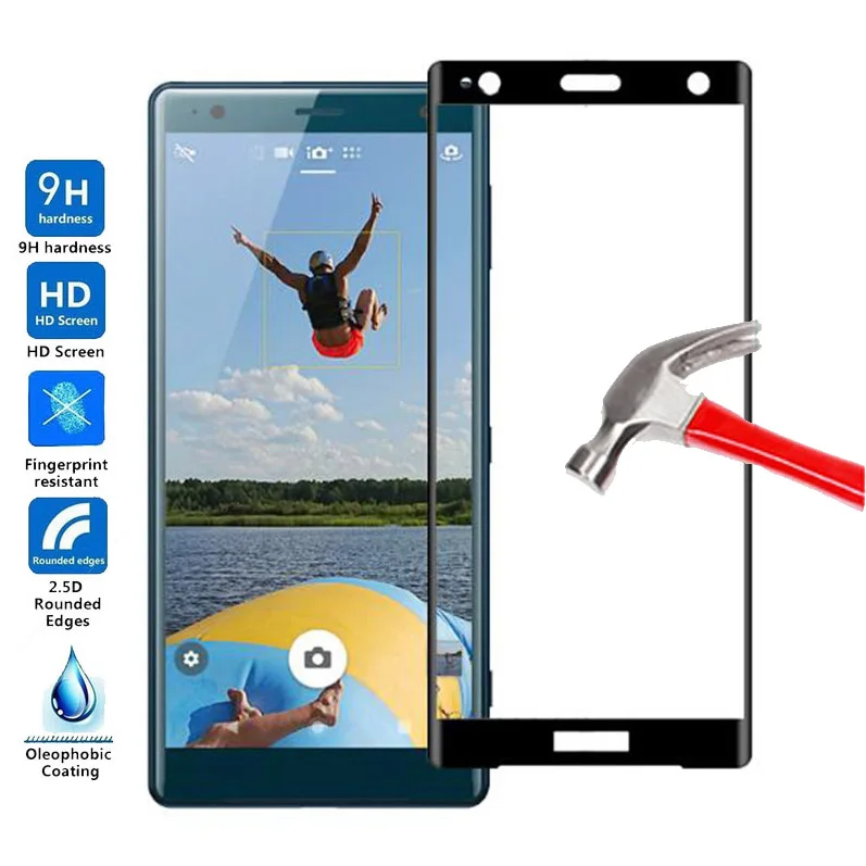 Для Sony Xperia XZ2 Compact закаленное стекло Защита экрана 9H полное покрытие для