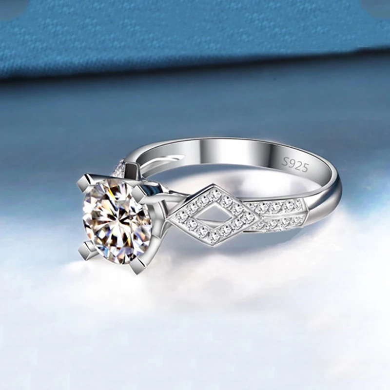 Ювелирные Изделия Кольца Для Женщин Серебряный Vintage Кольцо Обручальное Кристалл