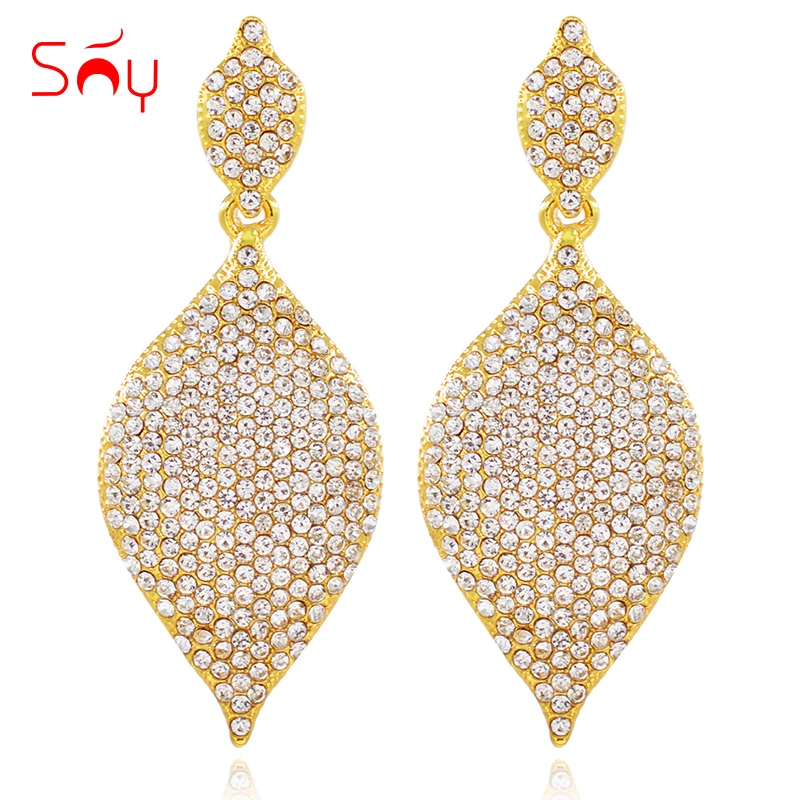Солнечные ювелирные изделия большие свадебные серьги для женщин длинные висячие