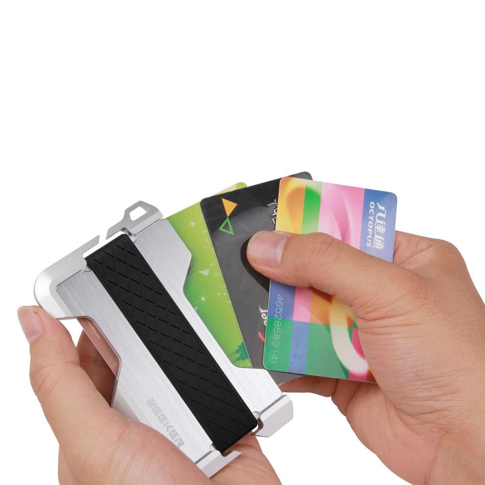 ZEEKER новый дизайн Алюминиевый металлический RFID держатель для кредитных карт из