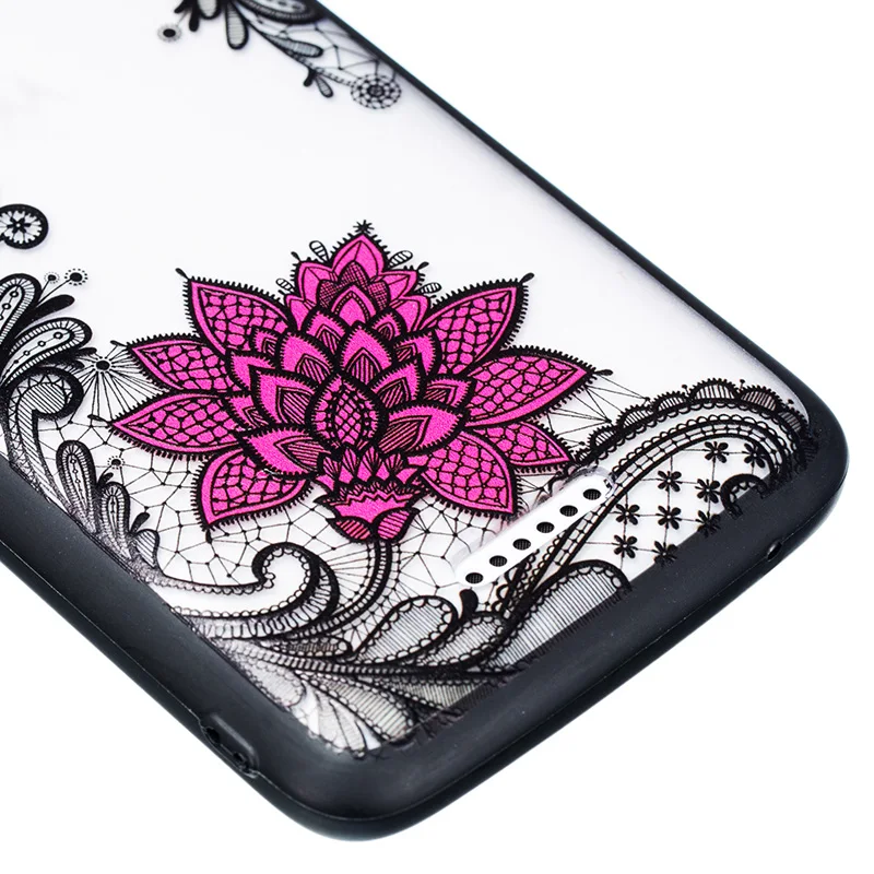 Floral Rose Patterned Soft TPU+PC Back Cover Case For Motorola Moto G4 G5 G5S G6 C Plus E4 X4 Girly Phone Cute Mujer Coque Etui |