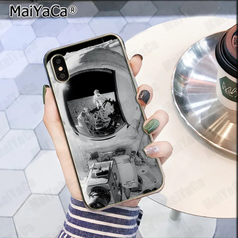 Чехол для телефона MaiYaCa с изображением Луны звезд космоса астронавта iphone SE 2020 11 pro