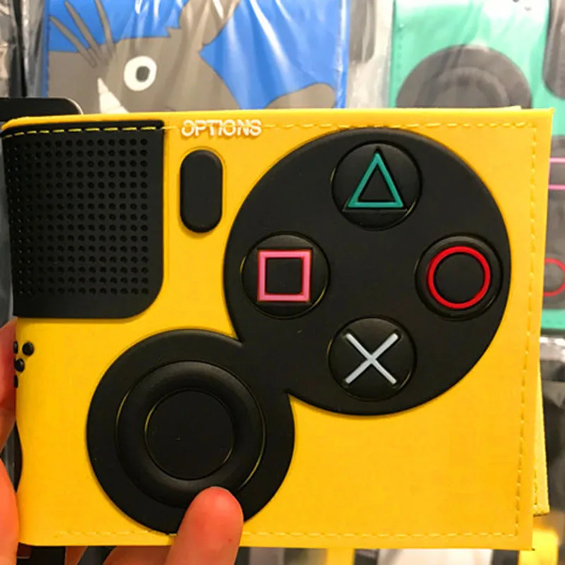 Игровой кошелек для PlayStation 4 с отделением монет ID карт 3D Touch PVC короткий portefeuille homme &