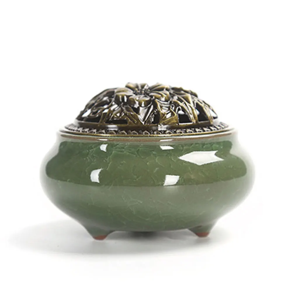 С медным покрытием керамическая подставка для ароматерапии в стиле