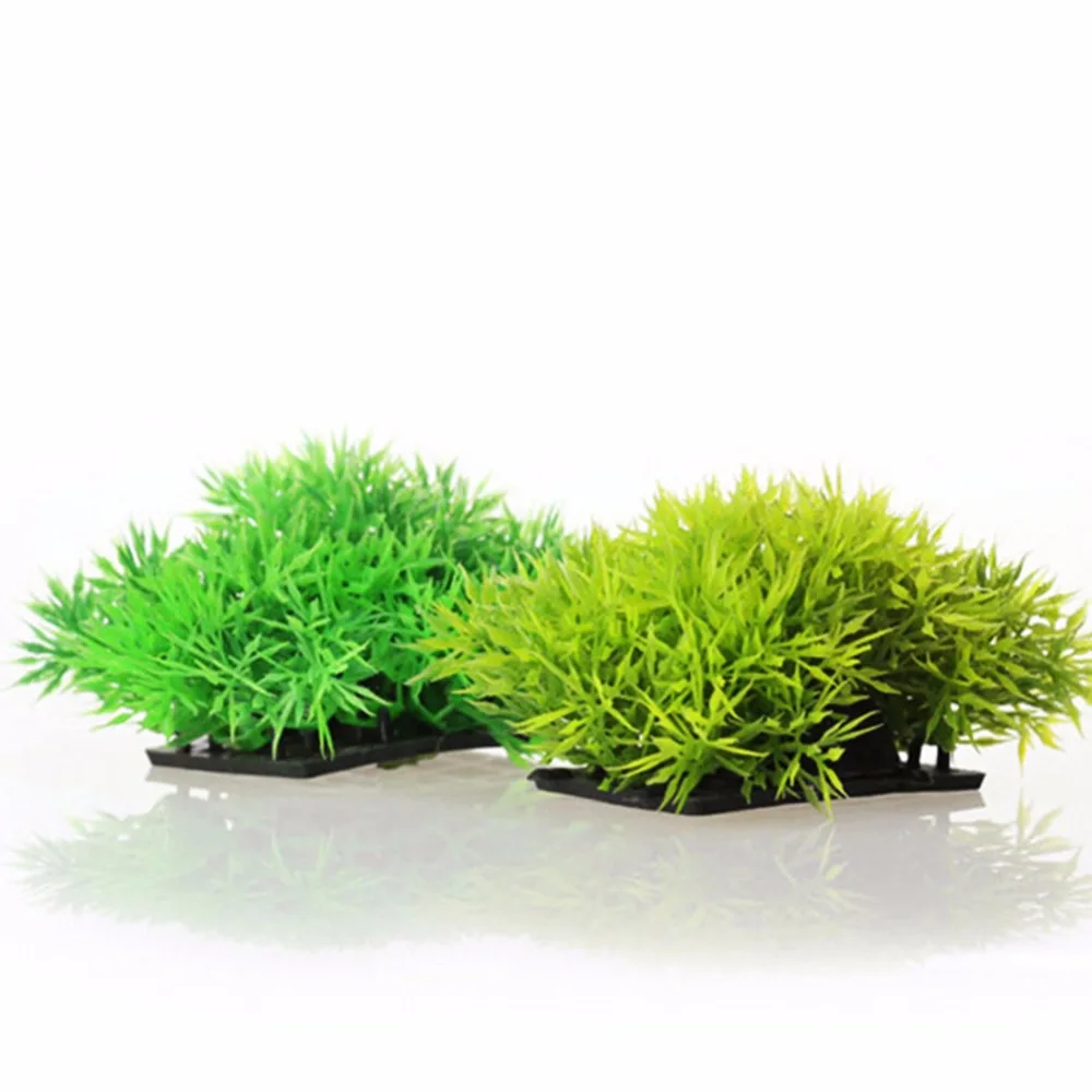 Пластиковые искусственные воды трава лужайка сорняки аквариум орнамент водная