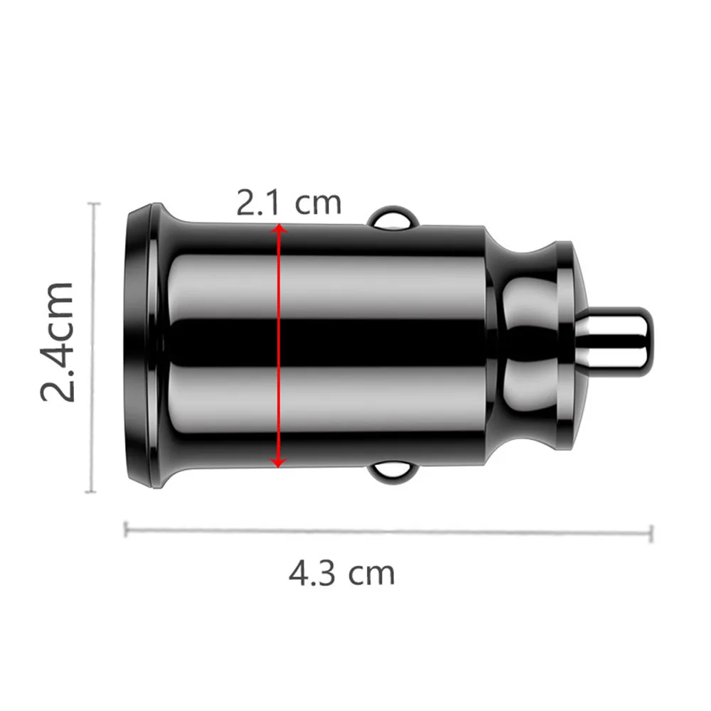 Мини USB Автомобильное зарядное устройство 3.1A автомобильное двойной для