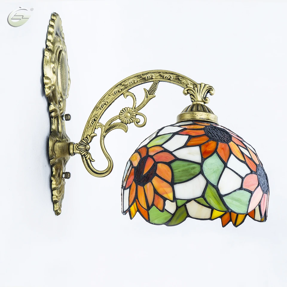 Dia.20cm Mirror Bathroom Bedroom Bedside Glass Wall Lamp Balcony Sunflower Porch Corridor Lighting Free Shipping | Лампы и освещение