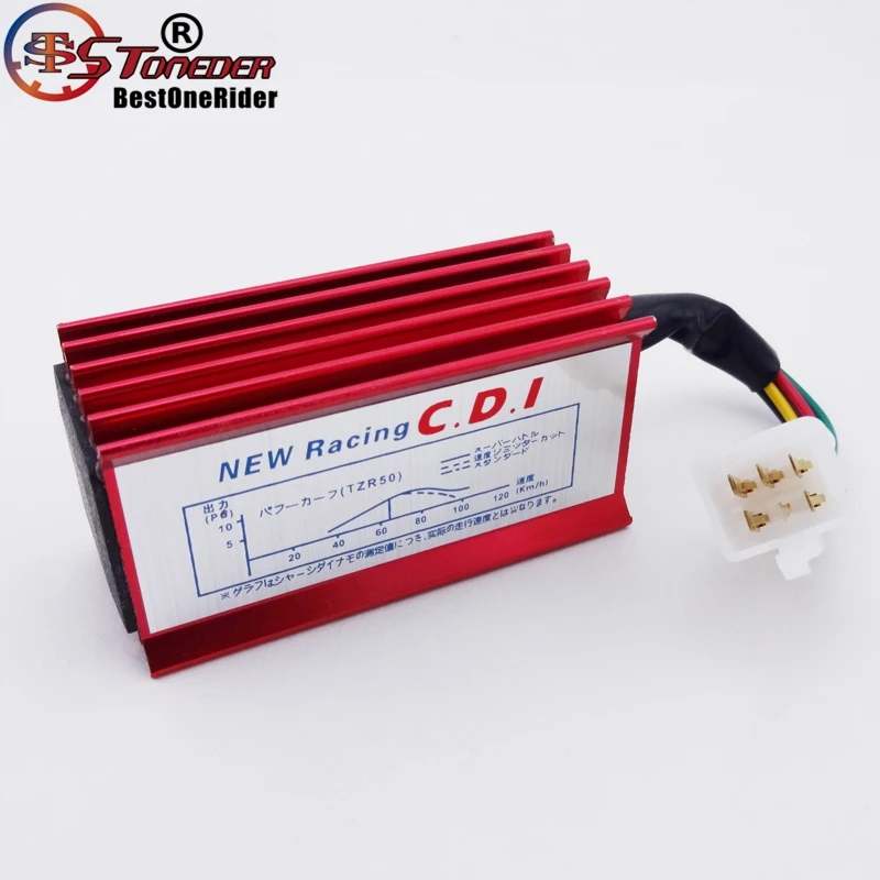 STONEDER красный 5 Pin гоночный AC Зажигание CDI Коробка для 50cc 90cc 110cc 125cc 140cc 150cc 160cc питбайк CRF50 TTR XR SSR YCF
