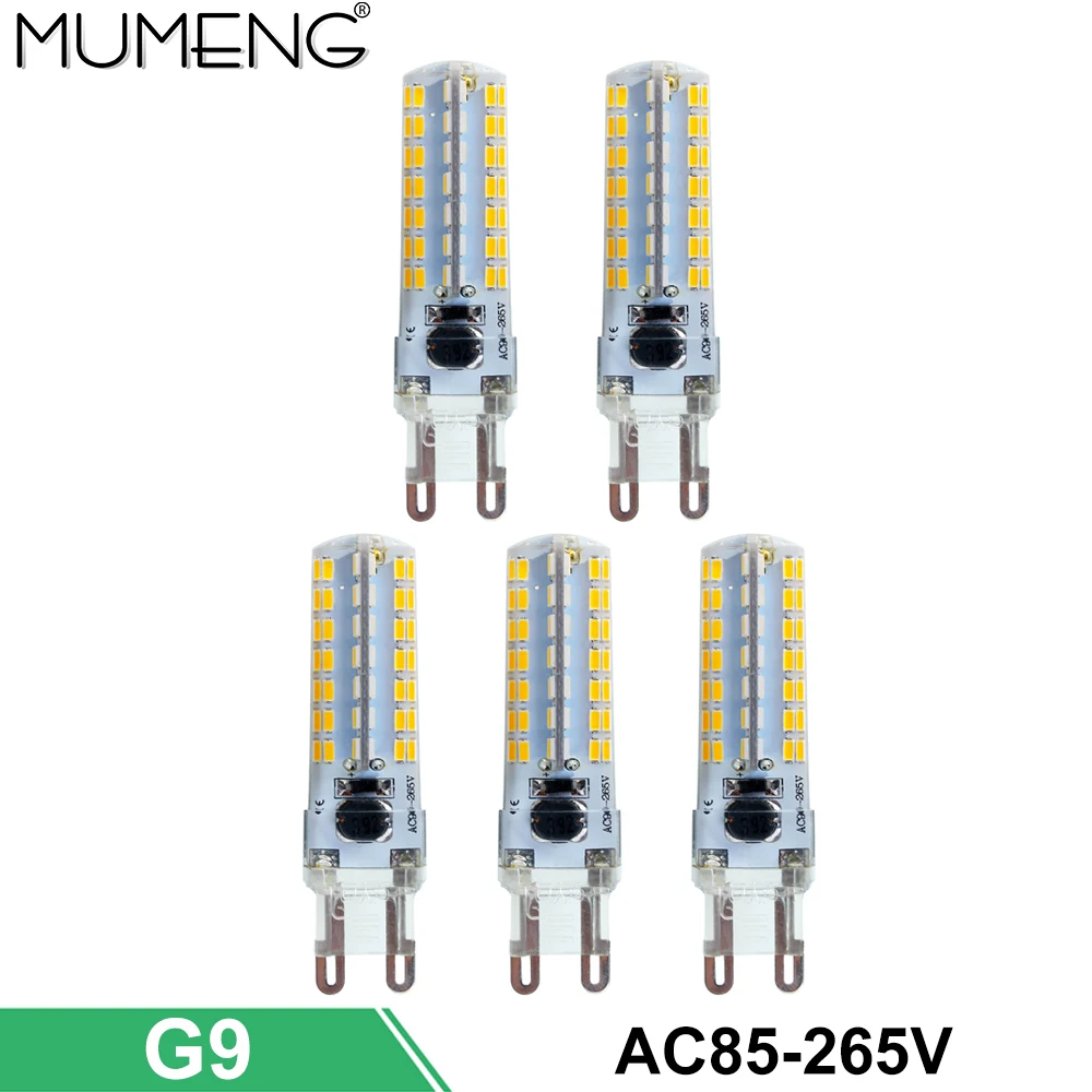 mumeng G9 LED Bulb 64 112pcs led Lamp SMD3014 Ampoule 110V 220V Light Energy saving Lampara for home chandelier 5/10X | Лампы и