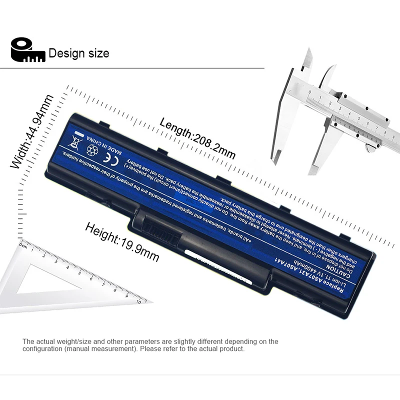 11 1 V 4400MAH аккумулятор для ноутбука Acer Aspire 4330 4332 4336 4520 4520G 4530 4535G 4535 4710G 4710Z 4715Z 4710 4720Z