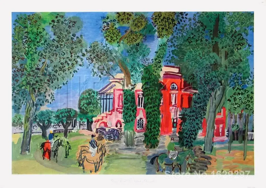 

Настенная живопись, современная картина в Deauville Raoul Dufy, ручная роспись, высокое качество