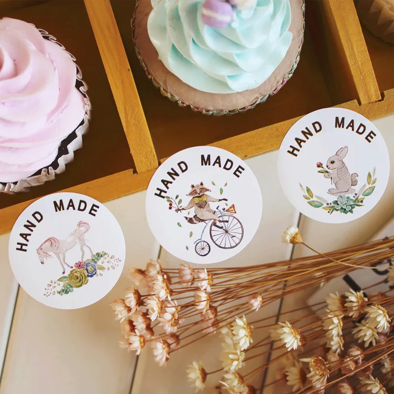 120 шт. наклейки ручной работы в виде животных и цветов | Дом сад