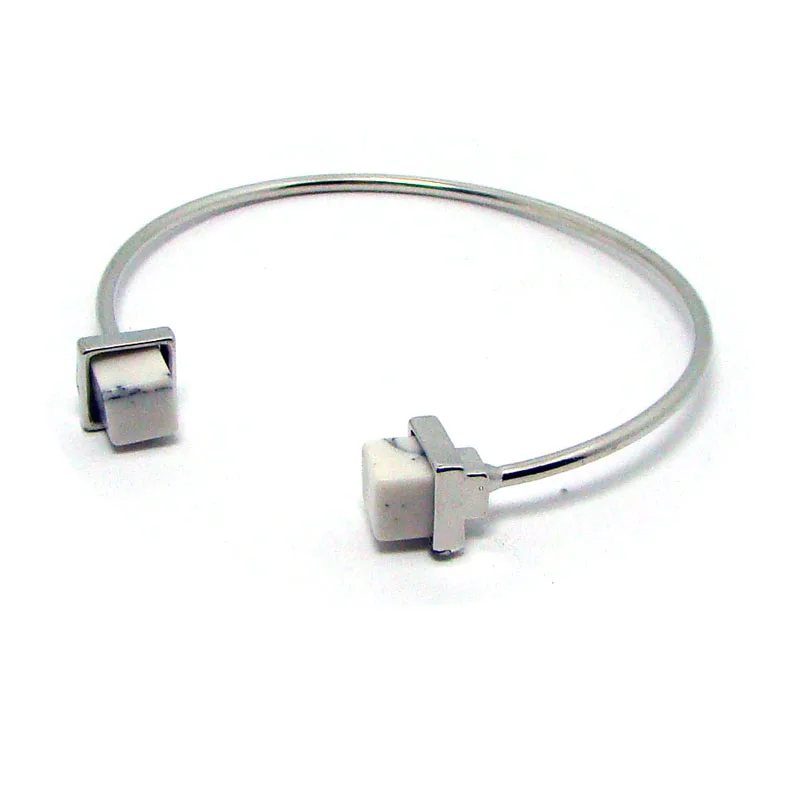 Геометрический калаит из искусственного мрамора Howlite пуля заживляющая точка