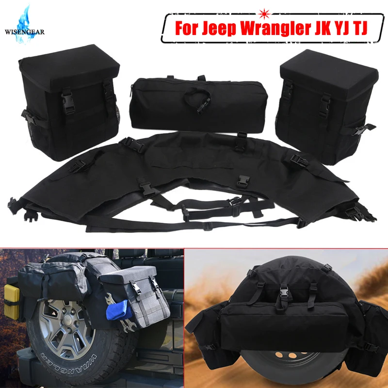 Для Jeep Wrangler JK YJ TJ запасная сумка для хранения шин органайзер инструментов