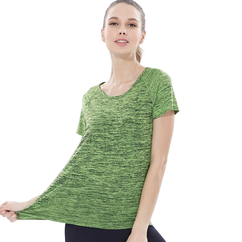 Женская быстросохнущая спортивная рубашка VEQKING профессиональный дышащий топ с