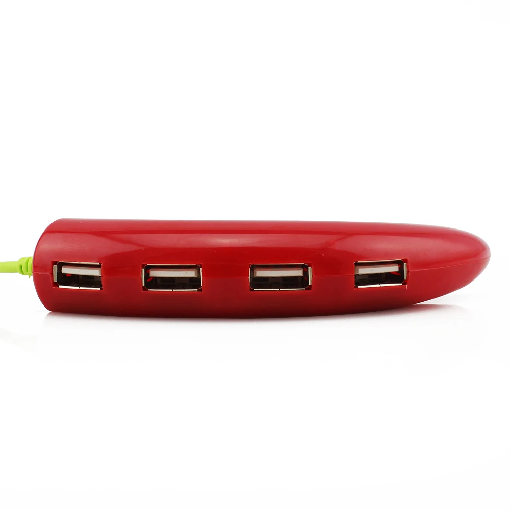 USB chyi 2,0 концентратор 4 Порты комбо Usb2.0 концентраторы жил в форме перца Usb2.0 концентраторы ПК Компьютерные аксессуары сплиттер творческие подарки для детей