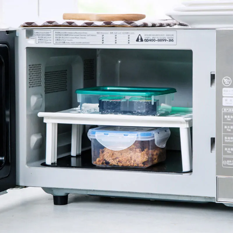 Refrigerator Folding Storage Rack Separator Kitchen Supplies Rrain Racks Microwave Shelf Pots Pans Food Holder Home Tool | Дом и сад