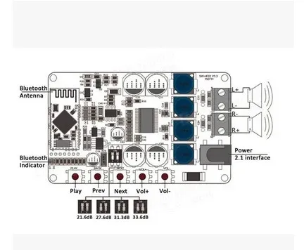 Новинка 1 шт./лот беспроводной Bluetooth 4 0 аудио приемник Цифровой TDA7492P 25 Вт + Плата
