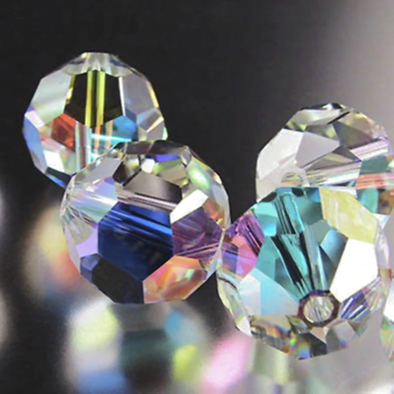 Китай, высшее качество AAA, граненый футбол, белый кристалл AB, бусины 2 мм, 3 мм, 4 мм, 6 мм, 8 мм, 10 мм, 12 мм, искусственные круглые бусины