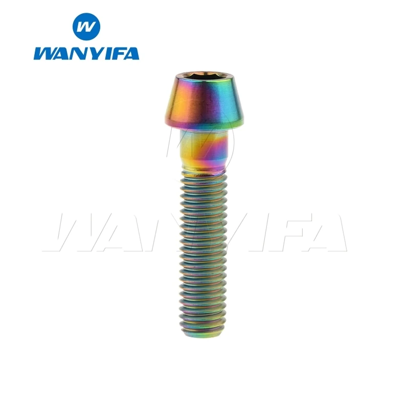 Wanifa Винт С Титановым болтом коническая головка M8x15 20 25 30 35 40 45 50 70 мм для