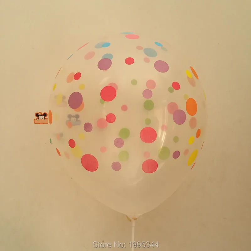 Горячее предложение! Новый 12-дюймовый воздушный шар в горошек прозрачный