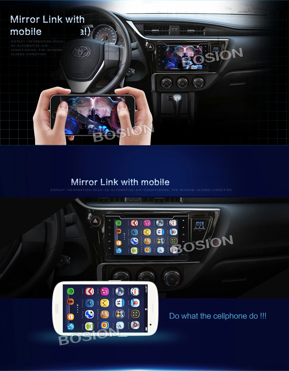 Android 7 1 четырехъядерный 2G ram автомобильный dvd плеер для Toyota corolla 2016 2017 с Wifi 4G LTE