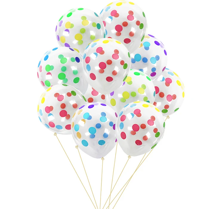 colorful point 10 шт./лот 12 дюймов прозрачный латексных воздушных шаров с прозрачный шар в форме звезды романтические надувные украшения на свадьбу на день рождения вечерние воздушный шарик - Цвет: colorful point