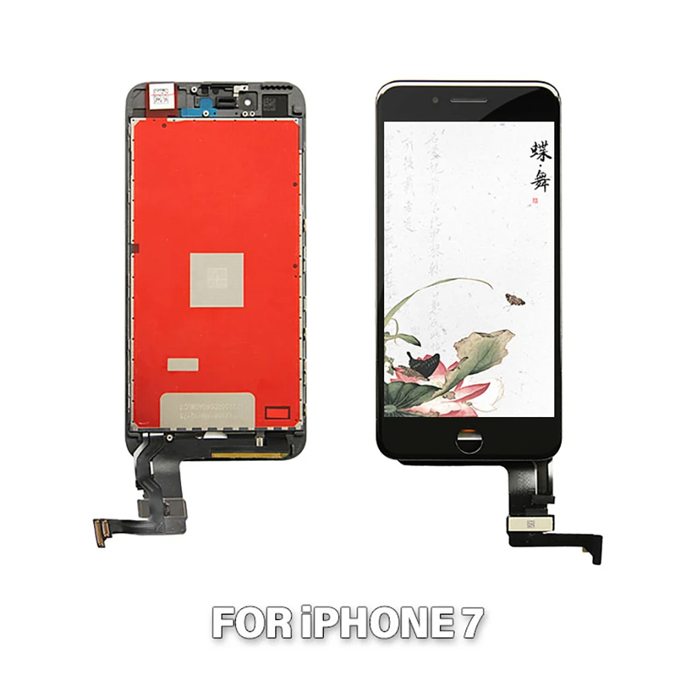 Белый и черный пожизненная гарантия качества AAAAA абсолютно для iPhone 7 7G i7 4,7 ''ЖК-дисплей сенсорный экран дигитайзер сборка+ подарок