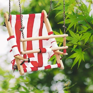 Детские качели, набор подвесных качелей с веревкой, кресло-качалка из массива дерева для декора детской внутренней комнаты, детские качели для улицы и сада
