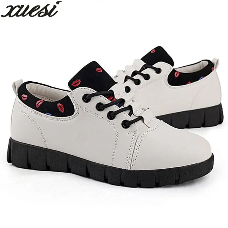 Xuesi 2018 Демисезонный Женские туфли-лодочки кожа Дамская обувь Zapatillas Mujer
