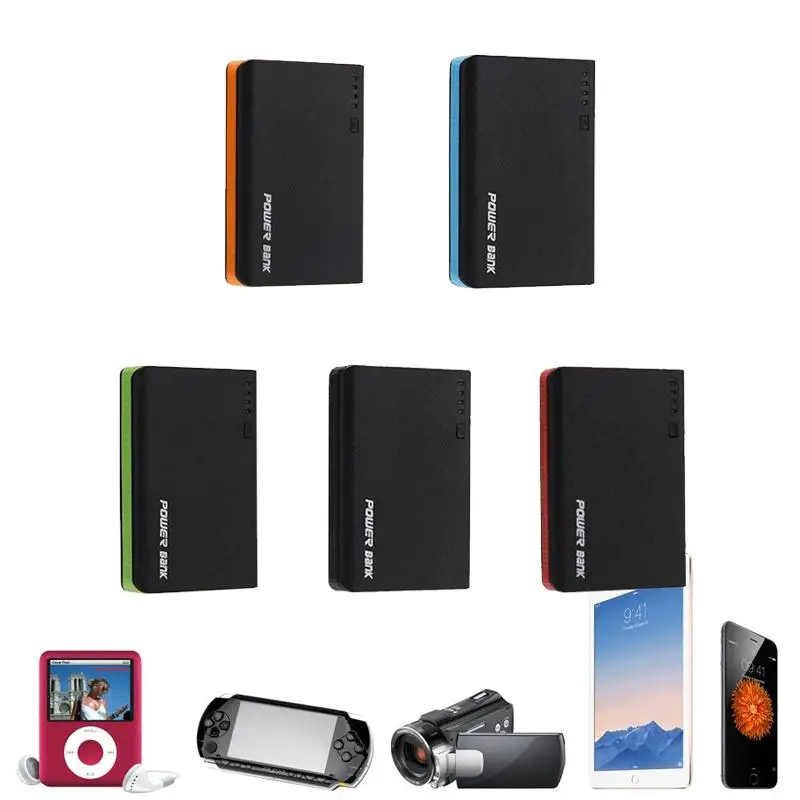 Cewaal 4 USB Мощность чехол Крышка Комплект Батарея Зарядное устройство 12000 мА/ч