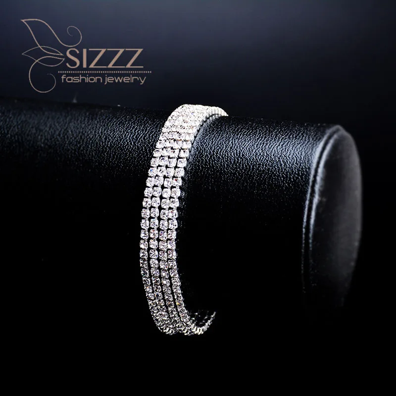 SIZZZ 2019 Новые товары африканские ювелирные изделия дикие блестящие полные стразы