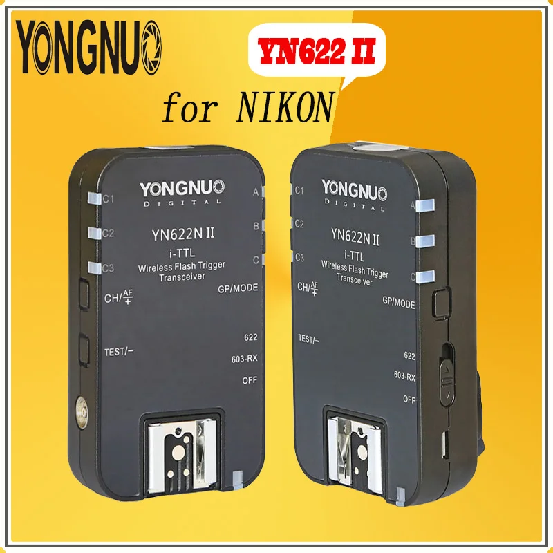 YONGNUO YN 622 N II YN622N 2 4G HSS1/8000 s для беспроводной вспышки Nikon триггера ETTL i TTL HSS работает с