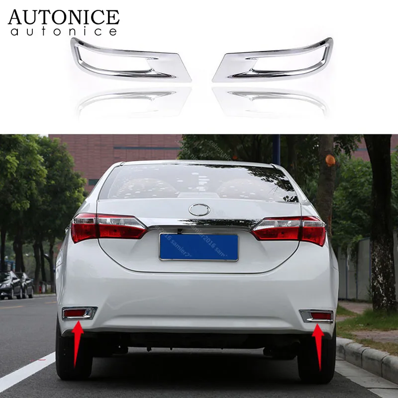 Еврохромированная задняя крышка для Toyota Corolla 2014 2015 2016 2017 2018|Хромирование| |