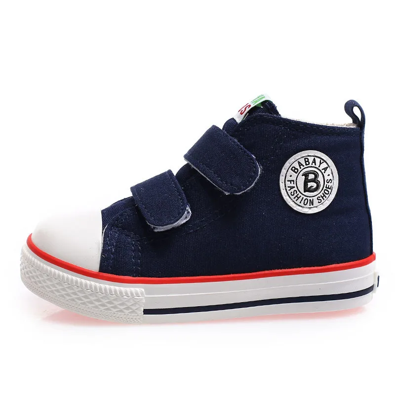 blue 02 Velcro Детская парусиновая обувь для мальчиков; детская обувь с кружевом; Новинка года; сезон весна-лето; модные кроссовки; обувь для мальчиков; белая детская обувь для девочек - Цвет: blue 02 Velcro