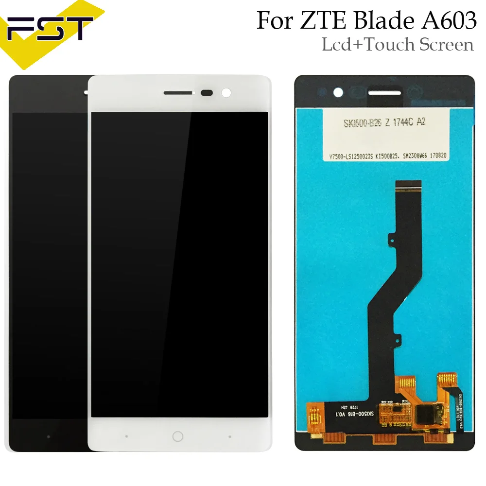 Абсолютно новый для ZTE Blade A603 ЖК дисплей и кодирующий преобразователь сенсорного