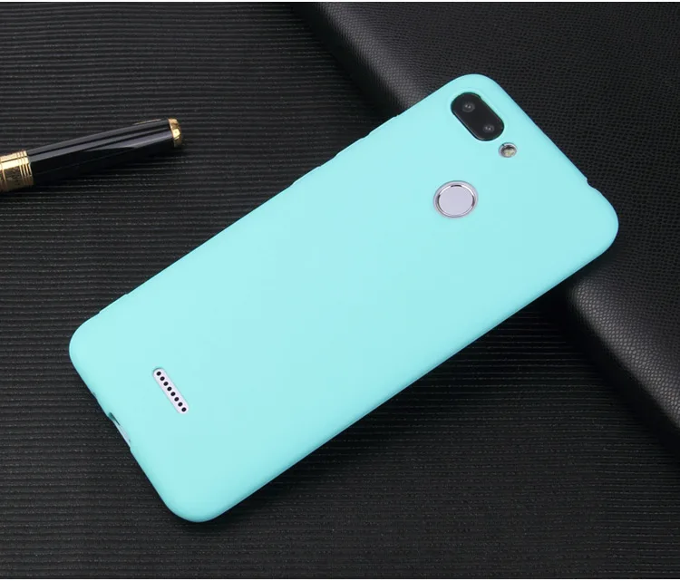 Чехол для Xiaomi Redmi 6 мягкий чехол телефона из ТПУ милое желеобразное матовое
